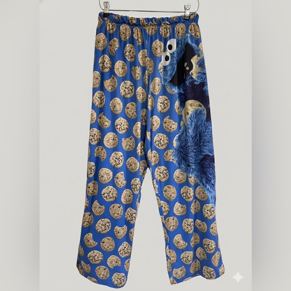 Sesame Street Blue Cookie Monster Lounge Pants XXL unisex